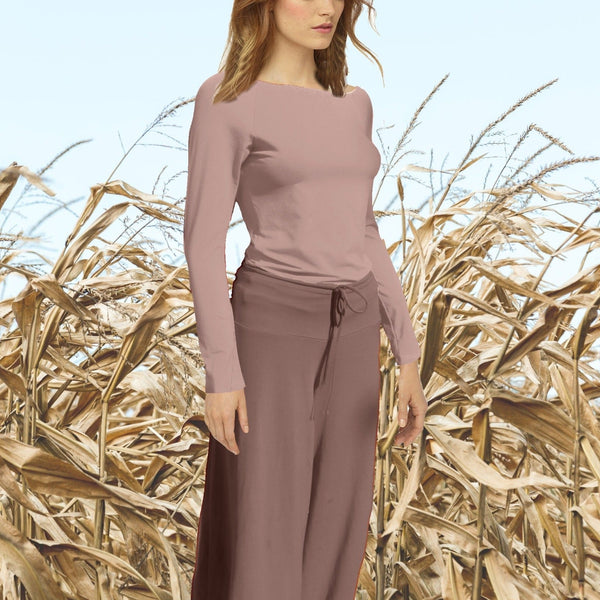 Basic palazzo broek van organische katoen/ organic cotton yoga pants