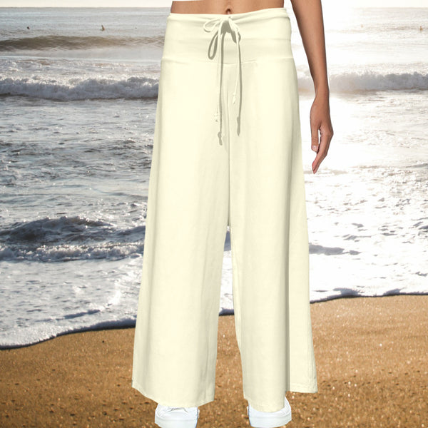 Basic palazzo broek van organische katoen/ organic cotton yoga pants