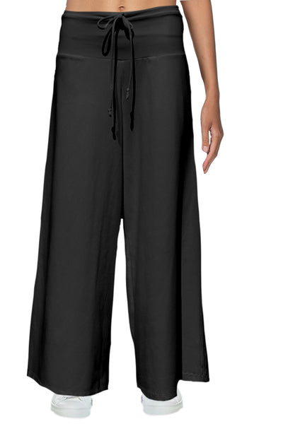 Basic palazzo broek van organische katoen/ organic cotton yoga pants