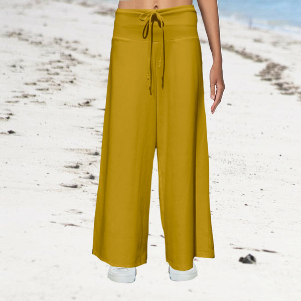Basic palazzo broek van organische katoen/ organic cotton yoga pants