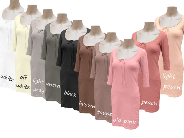 T shirt tube jurkje organische katoen / organic cotton basic t shirt pencil dress