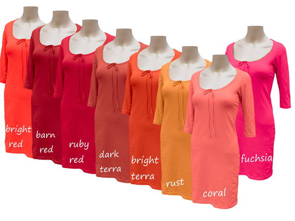 T shirt tube jurkje organische katoen / organic cotton basic t shirt pencil dress