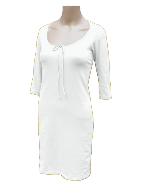 T shirt tube jurkje organische katoen / organic cotton basic t shirt pencil dress