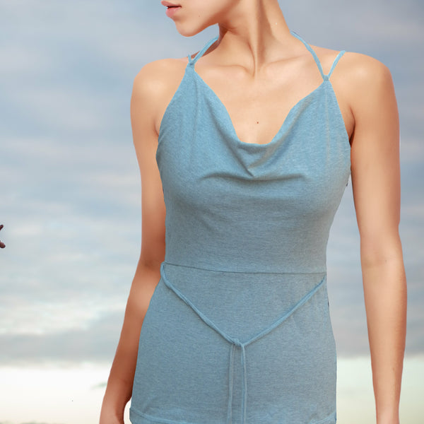 maxi halter jurk  / long slip dress