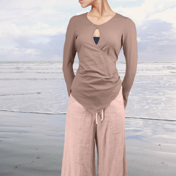 zomerbroek van linnen chambray / summer pants linen chambray