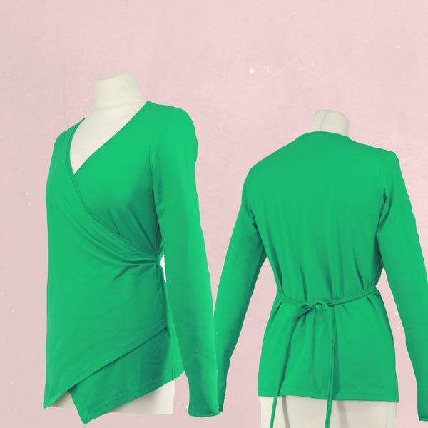 Shirt met overslag (V hals)/ Shirt with wrap (V neck)