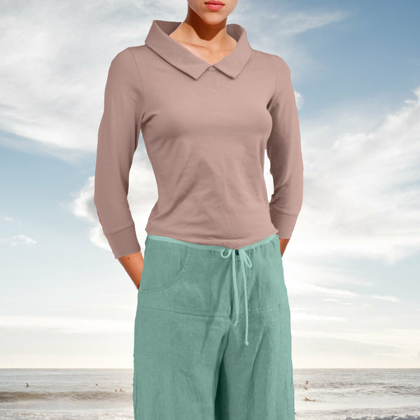 zomerbroek van linnen chambray / summer pants linen chambray