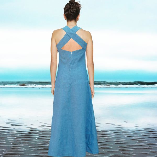 linnen maxi zomerjurk / linen summer dress