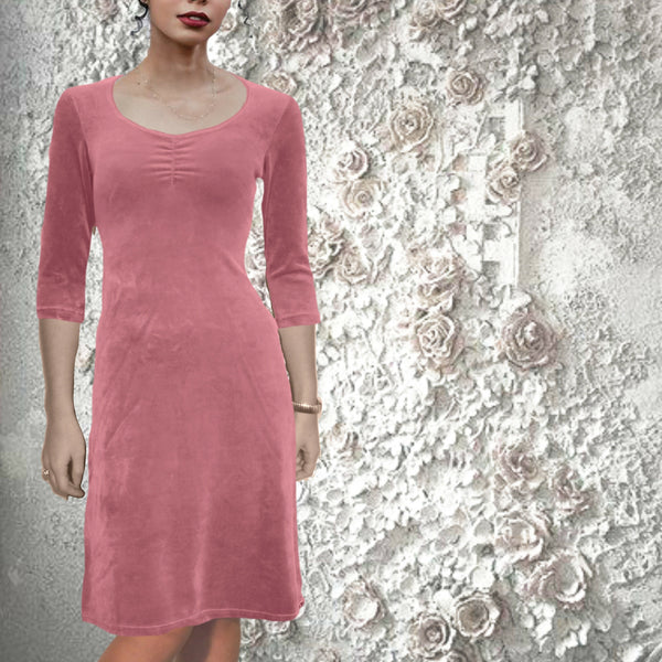 Velours A-lijn jurkje / Velours dress