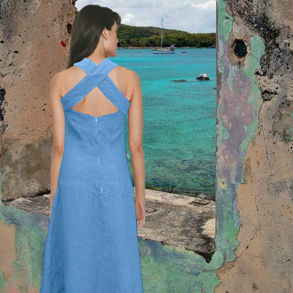 linnen maxi zomerjurk / linen summer dress