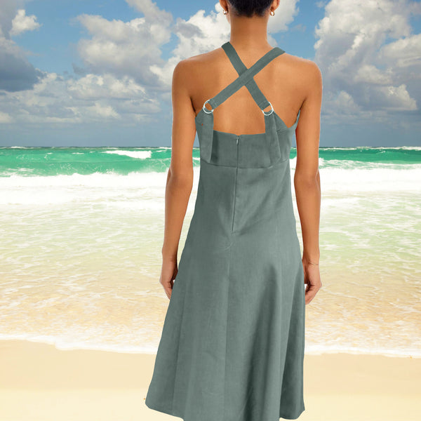 Marlene jurkje in linnen-katoen mix/  Marlene dress in linen-cotton mix