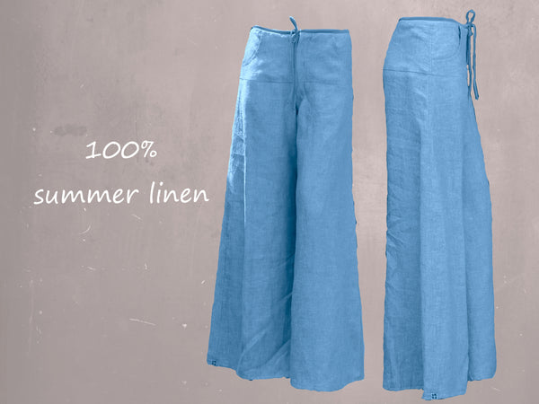 zomerbroek van linnen chambray / summer pants linen chambray