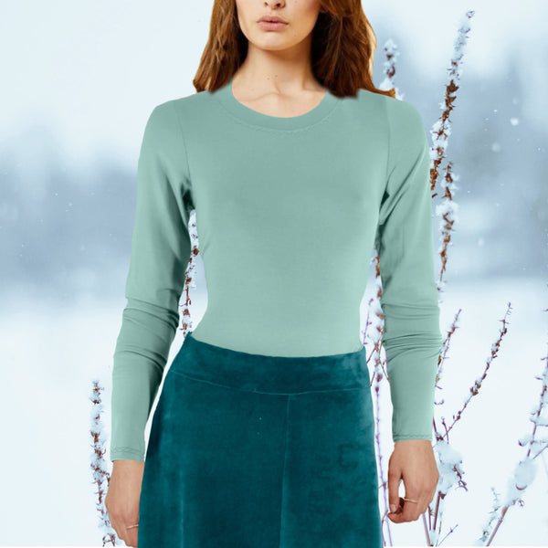 Tencel shirt ronde hals/ Tencel shirt with crow neck