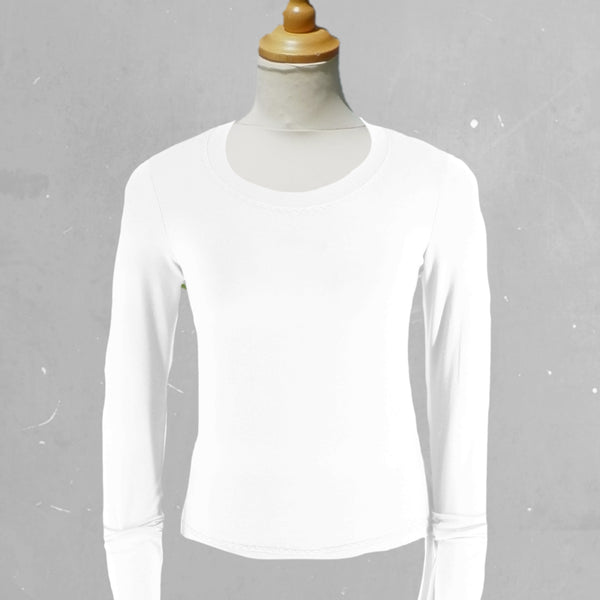 Tencel shirt ronde hals/ Tencel shirt with crow neck