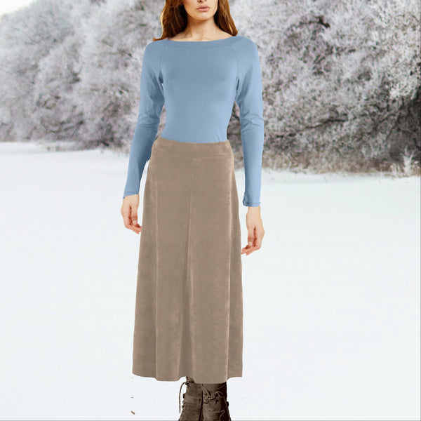 Tencel shirt met boothals/ Tencel shirt with boatneck