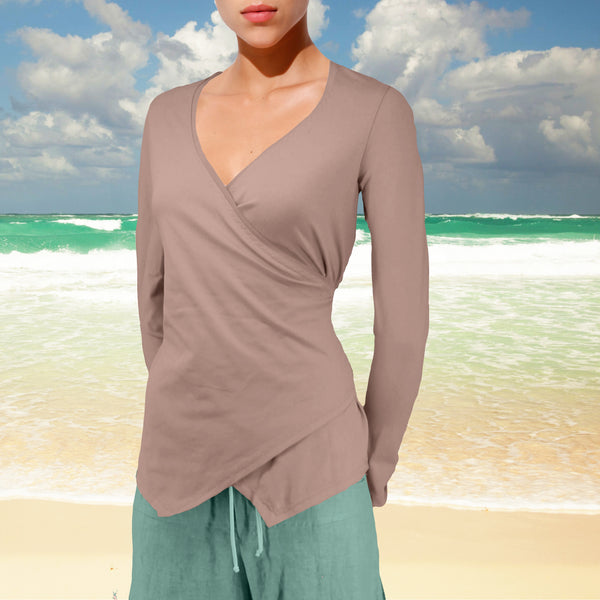Shirt met overslag (V hals)/ Shirt with wrap (V neck)