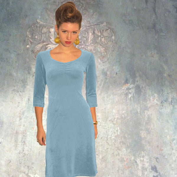 Velours A-lijn jurkje / Velours dress