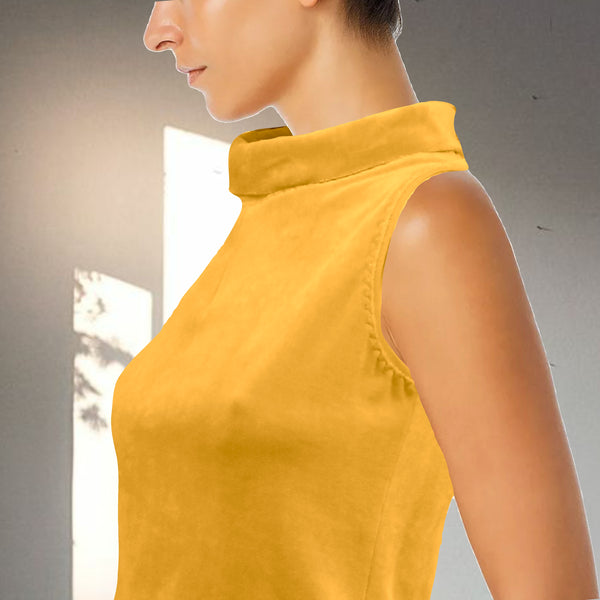 vintage velours hemdje met rolboordje / vintage velvet tank top with turtleneck