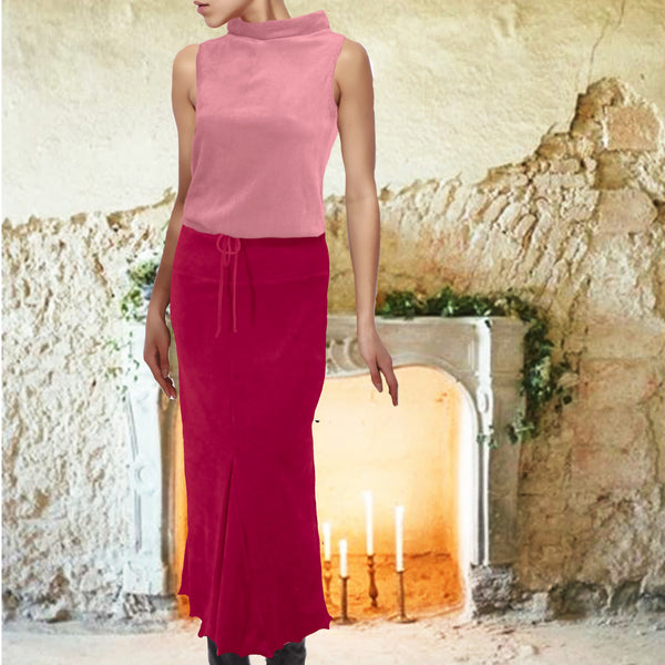 vintage velours hemdje met rolboordje / vintage velvet tank top with turtleneck
