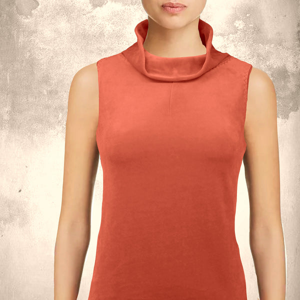 vintage velours hemdje met rolboordje / vintage velvet tank top with turtleneck