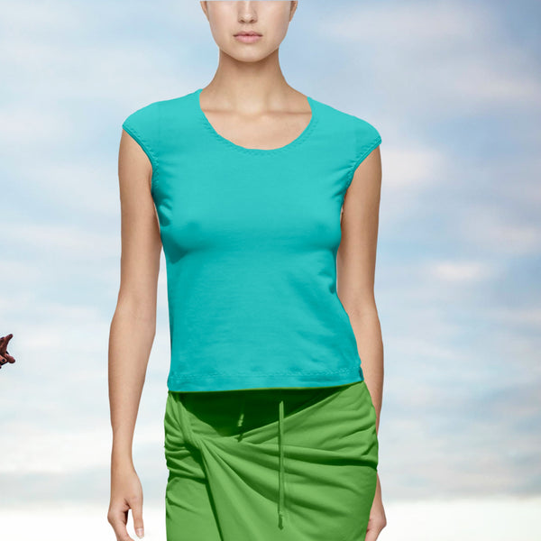shirt organische katoen met kapmoutje/ organic cotton T shirt