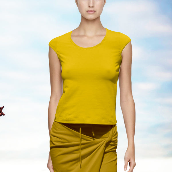 shirt organische katoen met kapmoutje/ organic cotton T shirt
