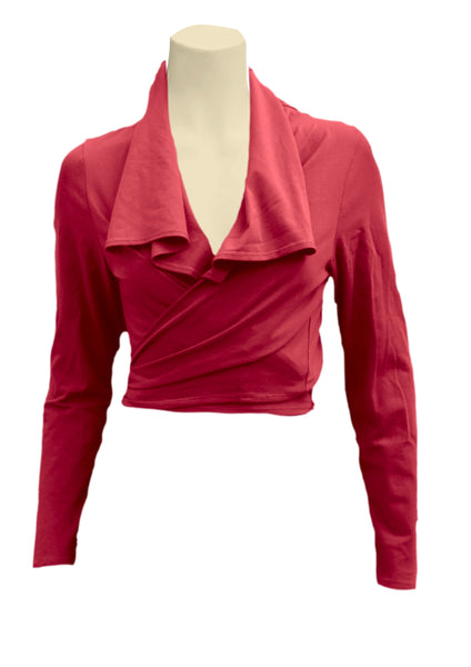 knoopvest  biologische katoen/ organic cotton wrap cardigan