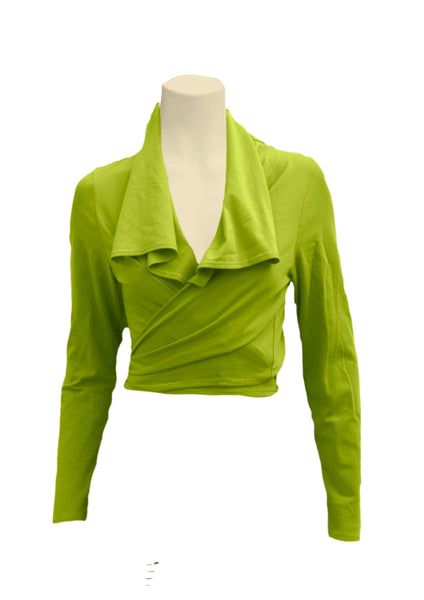 knoopvest  biologische katoen/ organic cotton wrap cardigan