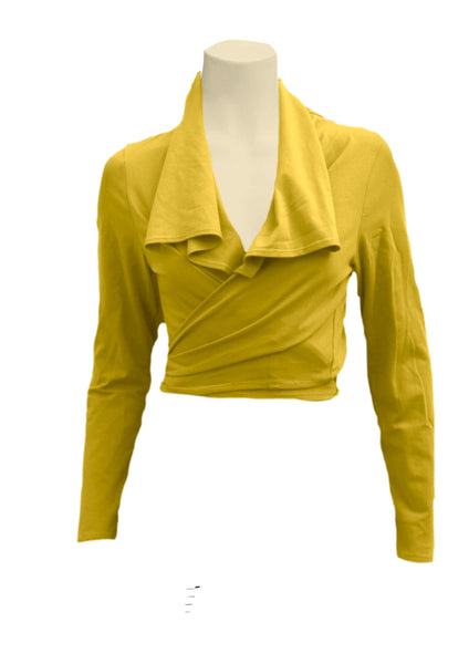 knoopvest  biologische katoen/ organic cotton wrap cardigan