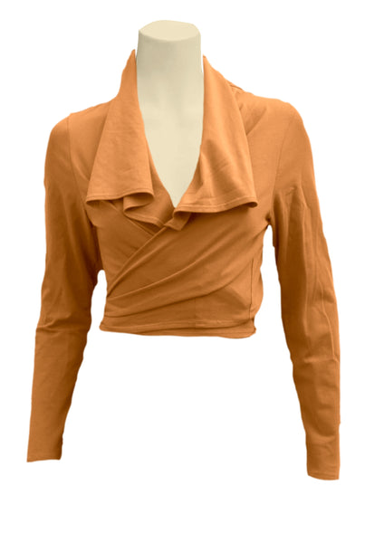 knoopvest  biologische katoen/ organic cotton wrap cardigan