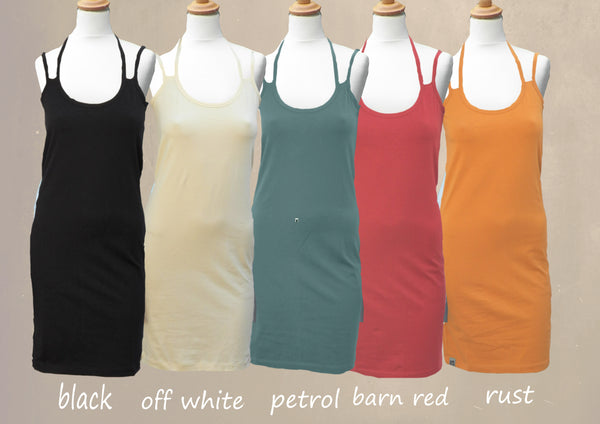 Hemd jurk van organische katoenen tricot / Singlet dress organic cotton