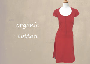 bio katoenen T shirt jurk  / bio cotton T shirt dress