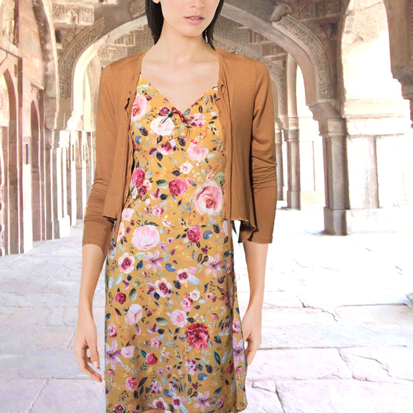 flower slipp dress van biologische katoen / flower slipp dress of organic cotton