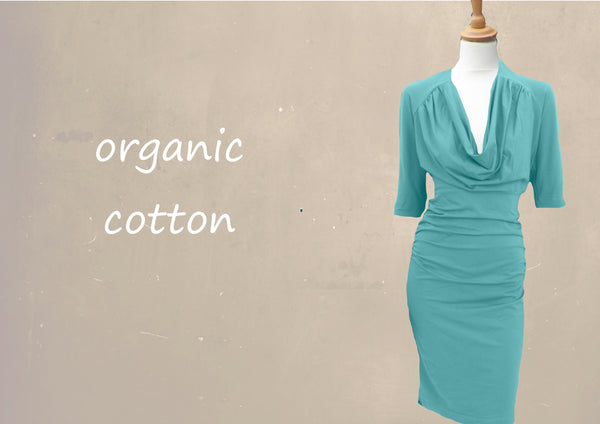 jurkje met drape hals / drape neck dress