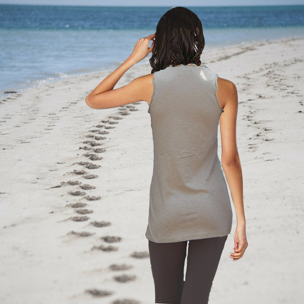 Romantisch hemdje van zomerse slubtricot/ Cami made of organic cotton slubjersey