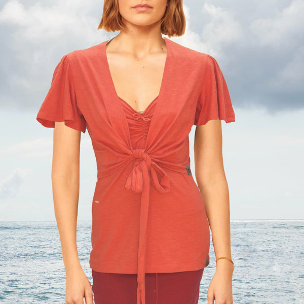 Romantisch hemdje van zomerse slubtricot/ Cami made of organic cotton slubjersey