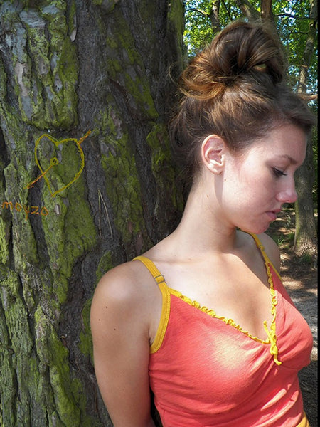 romantisch hemdje van biologische tricot