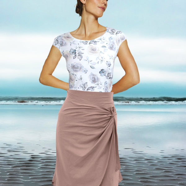 biologisch katoenen overslag rok / wrap skirt of organic cotton