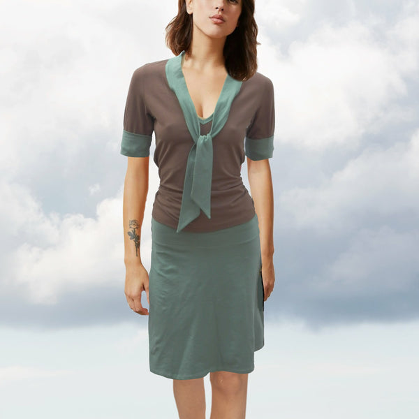 A-line rok organische katoenen tricot / A-line skirt of organic cotton