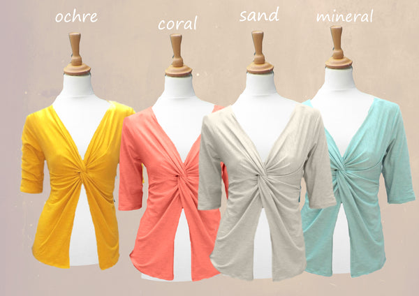 geknoopt over shirt / knotted shirt-over