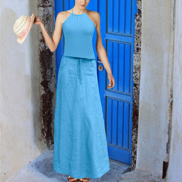 blauw hemdje halter lijn