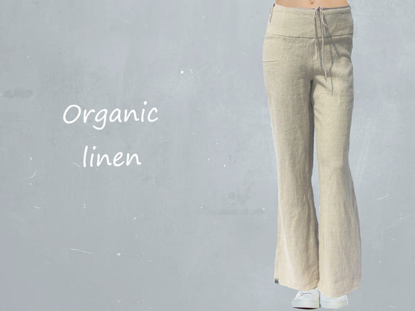 linnen broek "flared leg" / linen pants flared leg