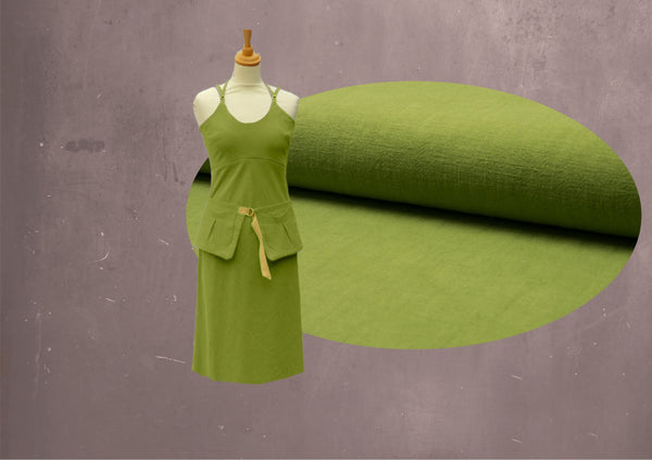 Strapless  linnen zomer jurk met losse heupriem, Strapless linen summer dress with separate belt