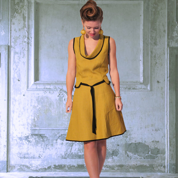 linnen A lijn jurkje / linen A line dress