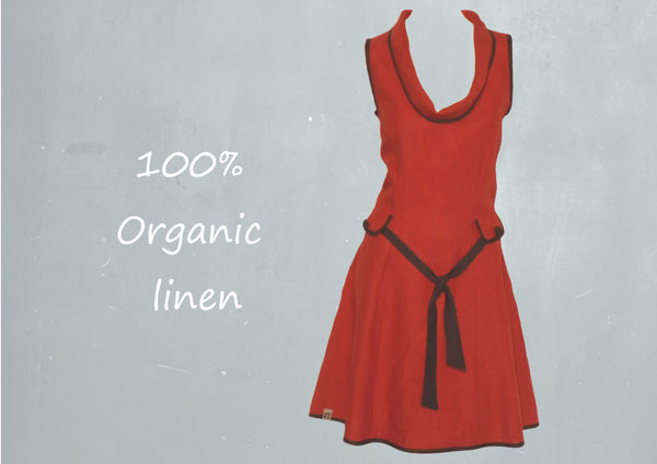 linnen A lijn jurkje / linen A line dress