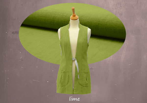 Mouwloos linnen colbert , Sleeveless linen jacket