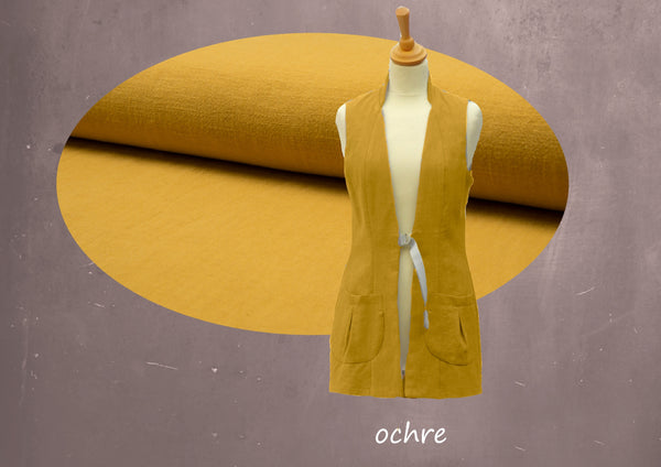 Mouwloos linnen colbert , Sleeveless linen jacket