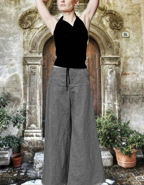 zomerbroek van linnen chambray / summer pants linen chambray