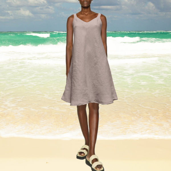 linnen A lijn zomer jurkje / summer swing dress