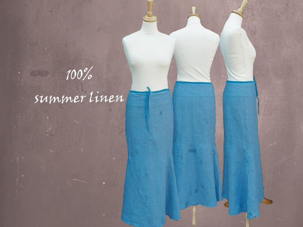 linnen maxi rok